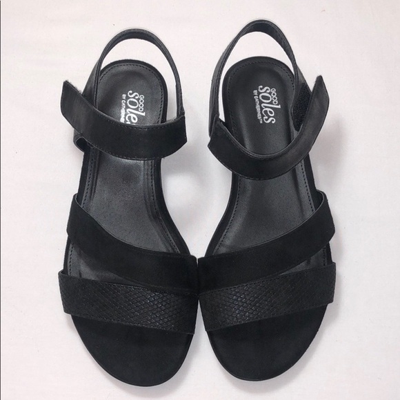 LAST ONE AVAILABLE! - New Catherine's Good Soles Slingback Sandals Black Size 8 - Picture 2 of 10